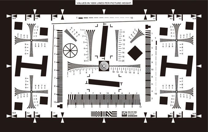 ISO12233分辨率測(cè)試卡圖紙