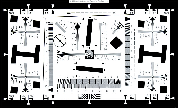 ISO12233分辨率測試卡